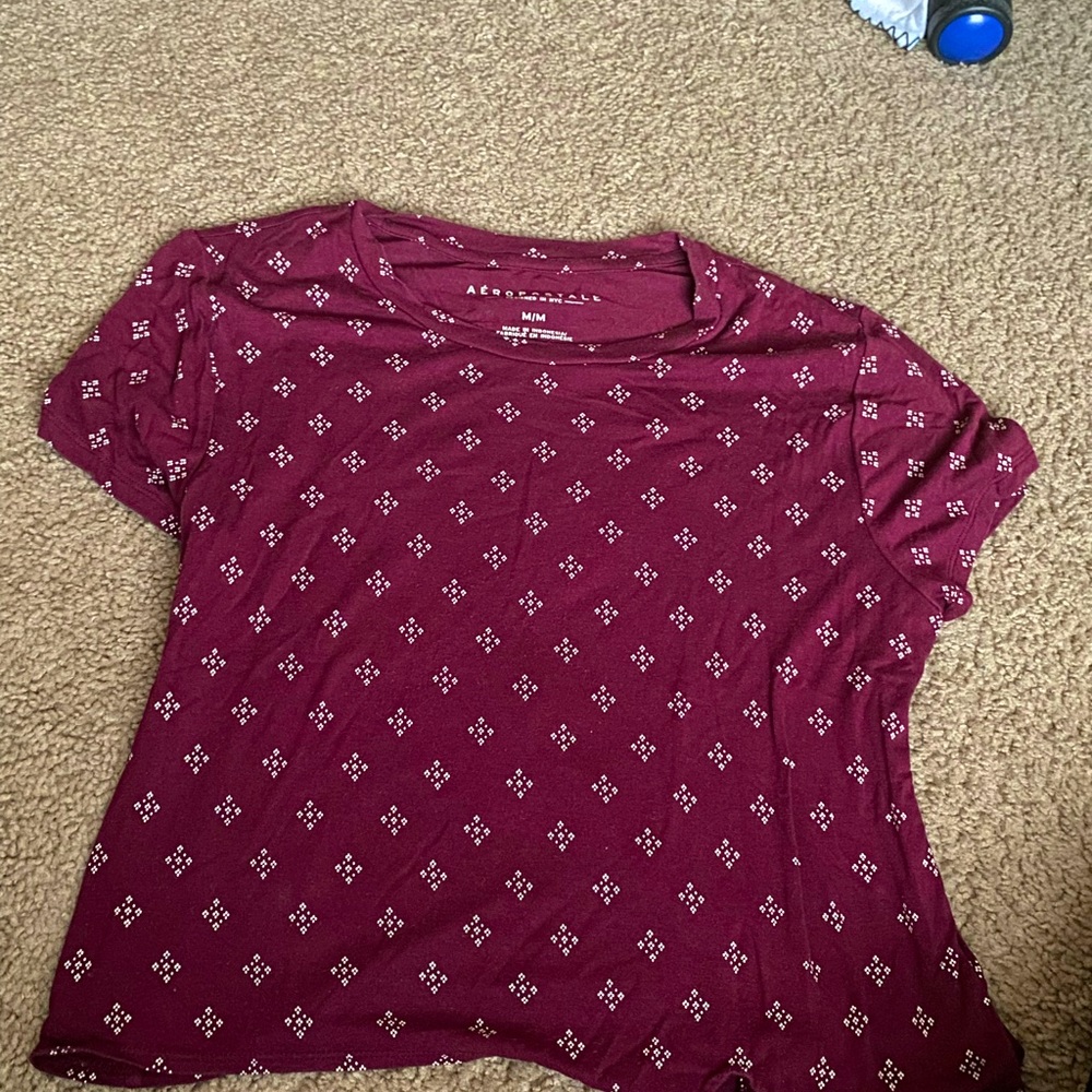 Aeropostale maroon crop top, size medium